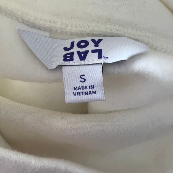 JoyLab Women's White Fleece Long Sleeve Tunic With Side Zip - Size Small - NWT - Picture 3 of 8